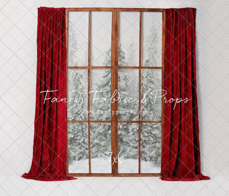 Classic Red Mantle Window