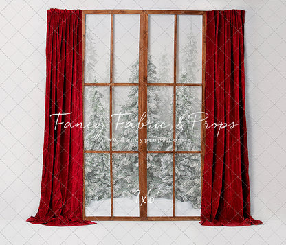 Classic Red Mantle Window