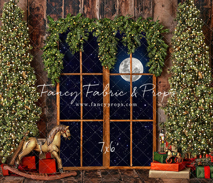 Classic Rustic Window With Trees