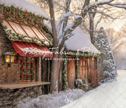 Country Christmas Store Street - with Sweep Option