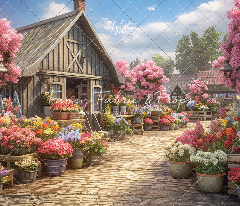 Country Flower Market Path - With Sweep Option