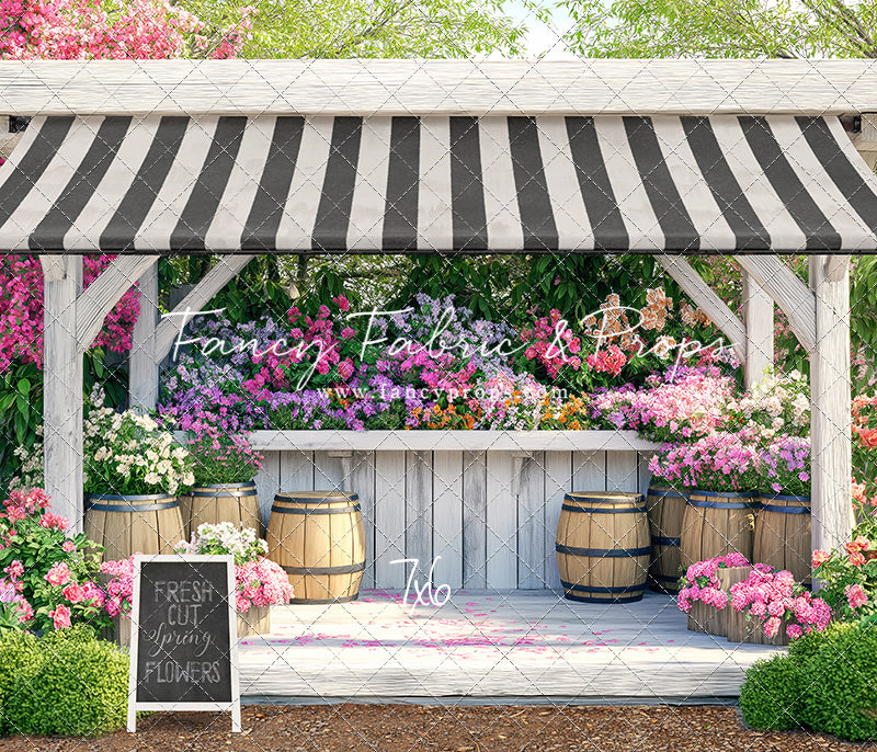 Country Spring Flower Shoppe - With Sweep Option