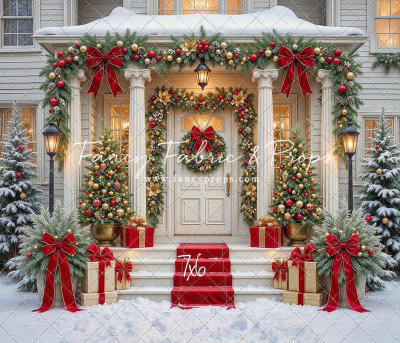 Cozy Christmas Entry - With Sweep Option