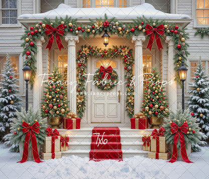 Cozy Christmas Entry - With Sweep Option
