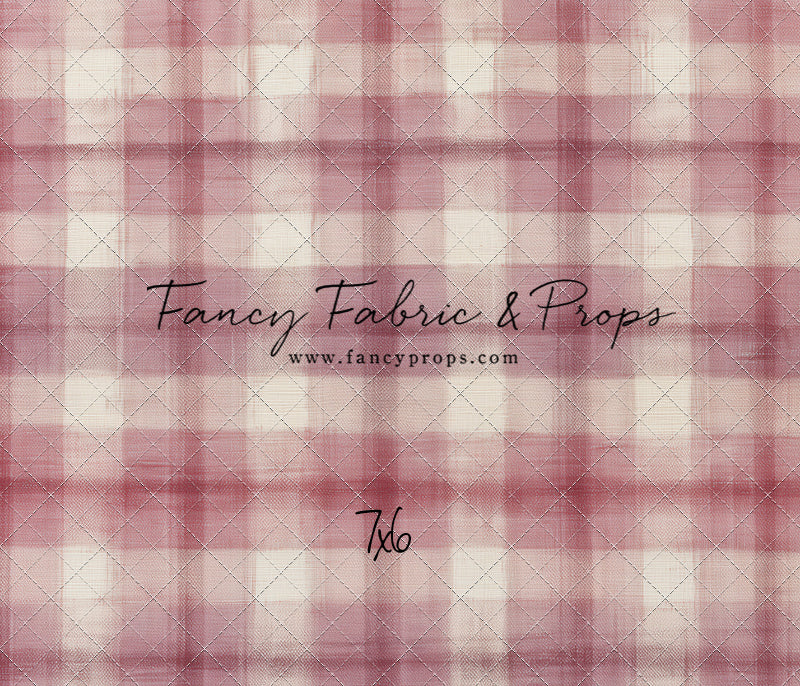 Cranberry Plaid - With Sweep Option