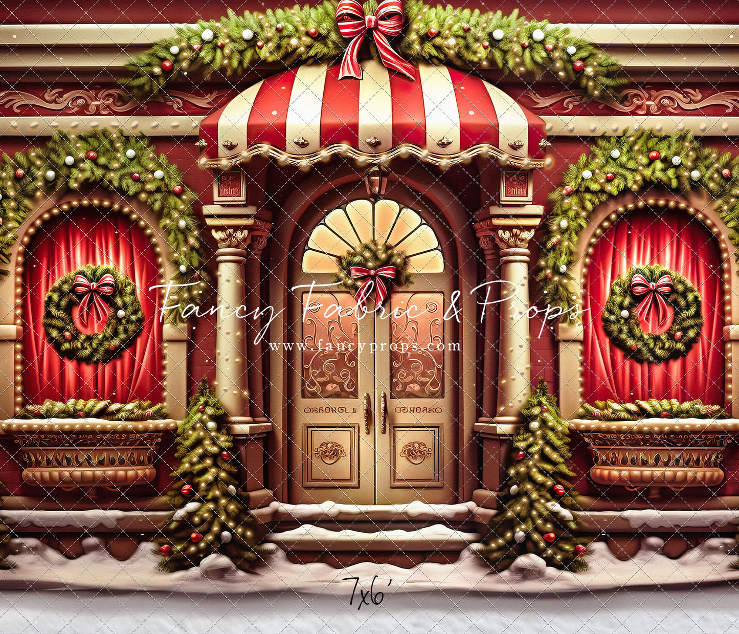 Crimson & Gilt Christmas Emporium - with Sweep Option
