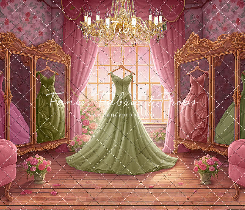 Dress Like A Princess - Green Dress - With Sweep Option