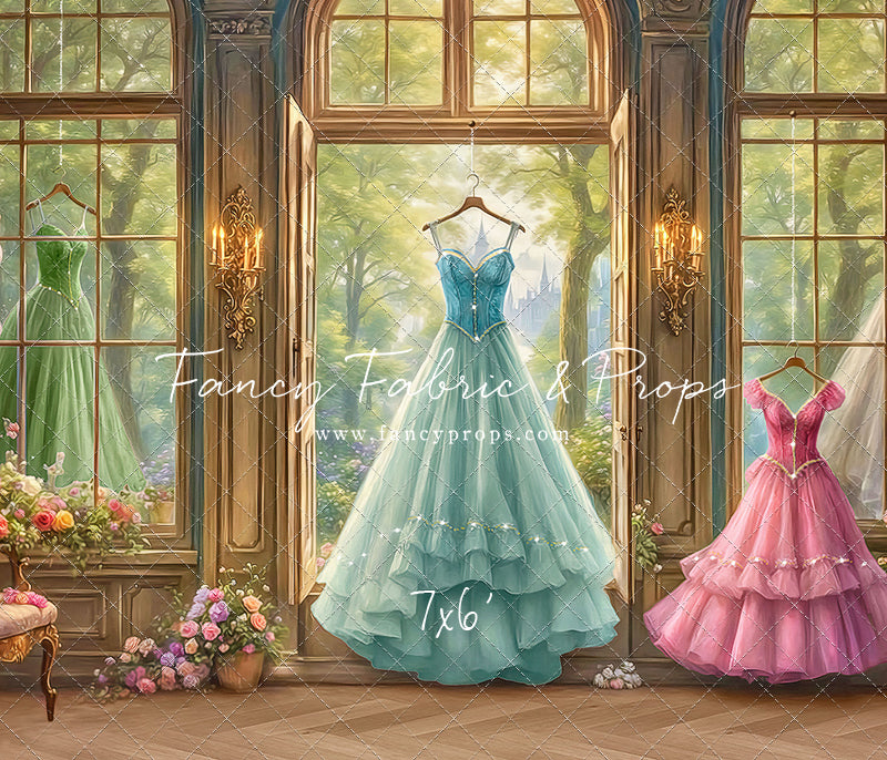 Dress of Royal Wishes- Wood Floor - With Sweep Option