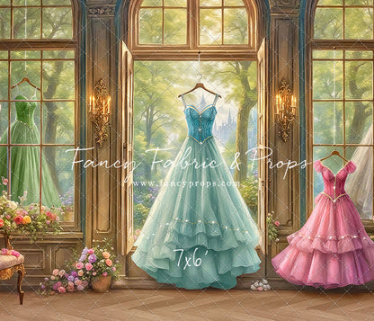 Dress of Royal Wishes- Wood Floor - With Sweep Option