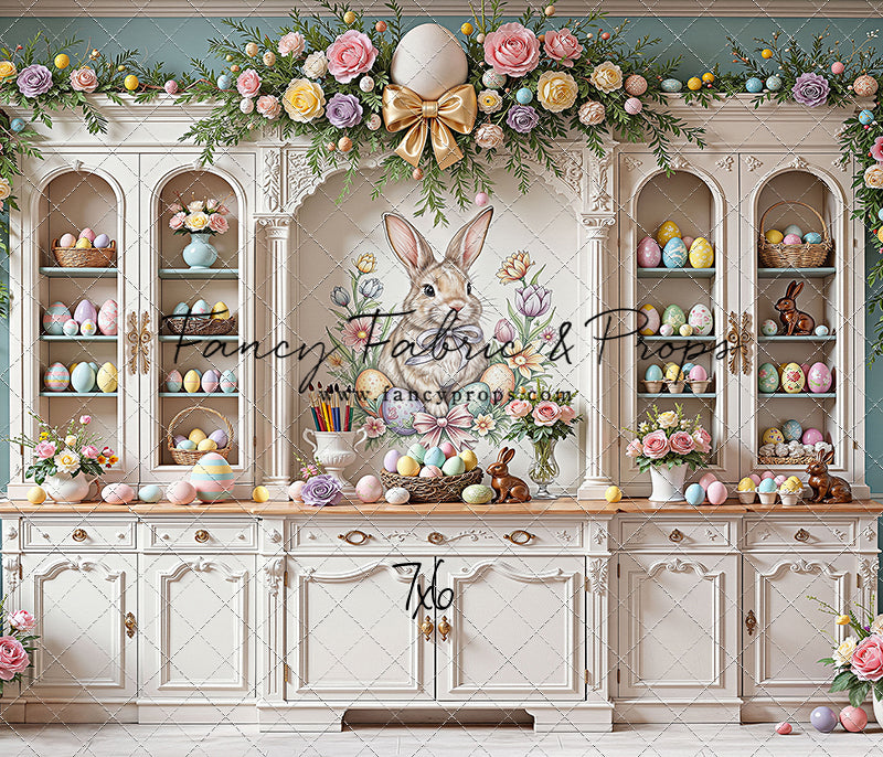 Easter Cupboard - White Floor - With Sweep Option