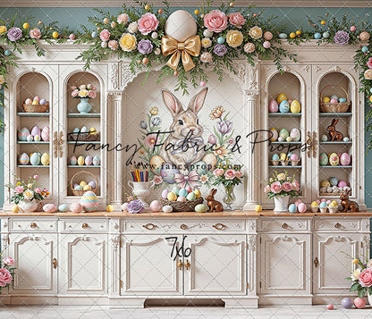 Easter Cupboard - White Floor - With Sweep Option