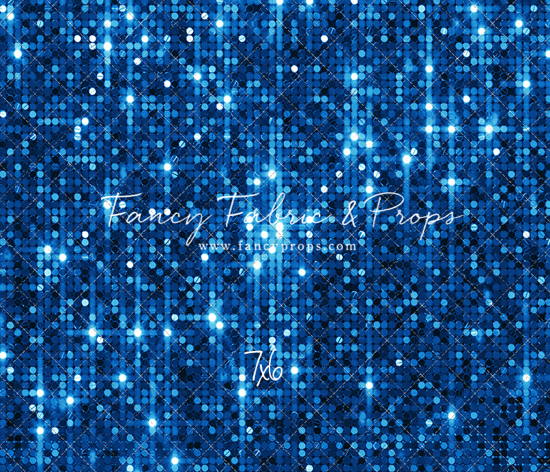 Electric Blue Glitz - With Solid Floor Sweep Option