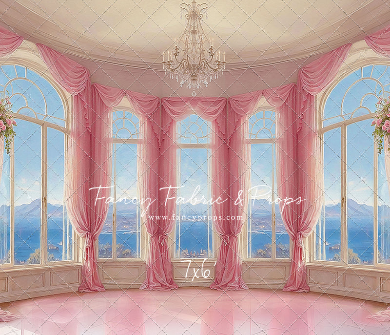 Elegant Summertime Mountain View - Marble Floor - With Sweep Option