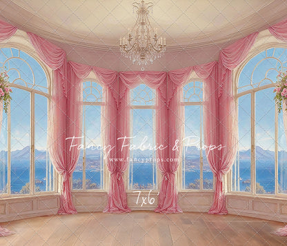 Elegant Summertime Mountain View - Wood Floor - With Sweep Option