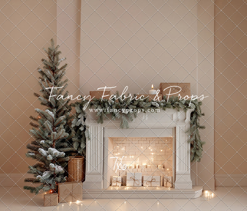 Evergreen & Ivory Mantle - With Sweep Option