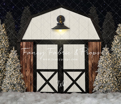 Modern Christmas Barn - With Light