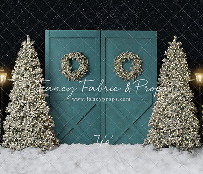 Fancy Blue Barn Doors