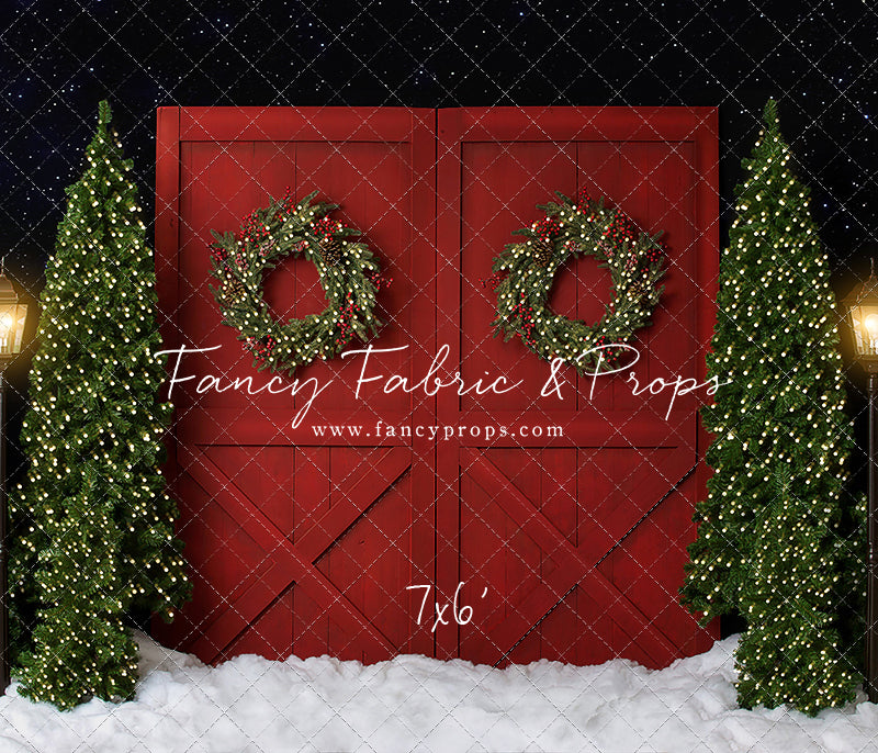 Fancy Red Barn Doors