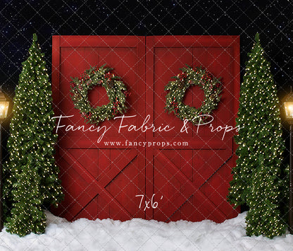 Fancy Red Barn Doors