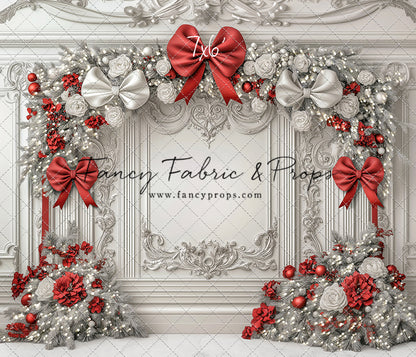 Fancy Red & White Wall - with Sweep Option