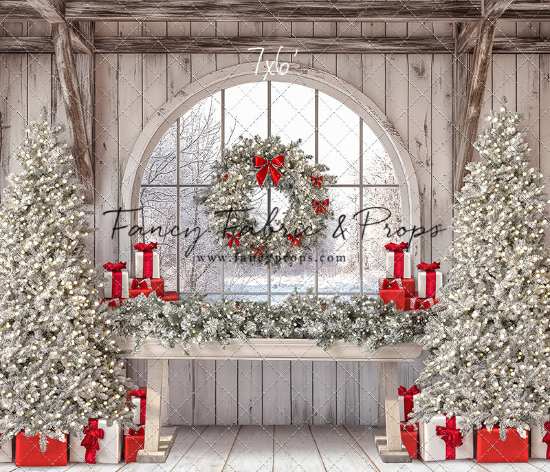 Farmhouse Christmas Winter View