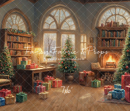 Festive Fireside Study - with Sweep Option