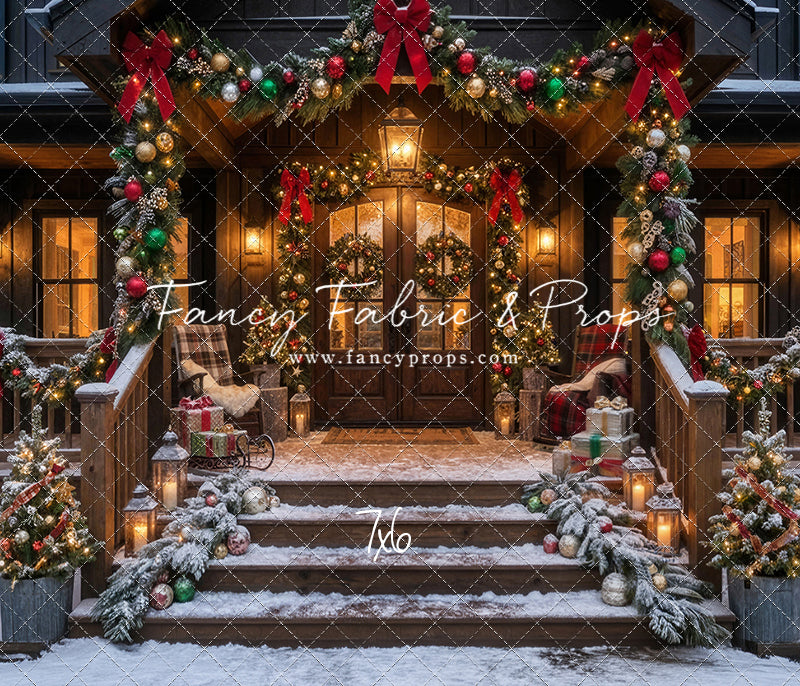 Festive Front Porch - With Sweep Option