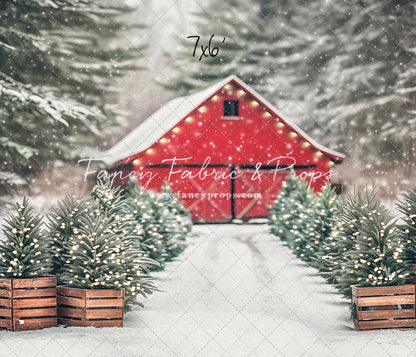 Festive Pickup Truck Farm - with Sweep Option