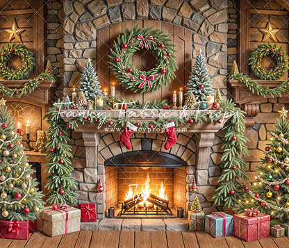 Fireside Christmas Magic - with Sweep Option