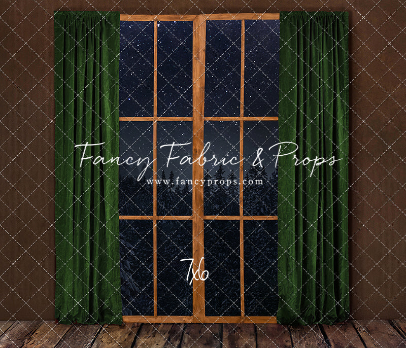 Fireside Evergreen Window