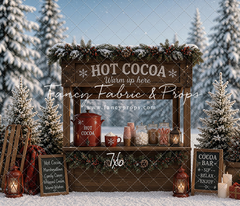 Frosted Forest Cocoa Cart - With Sweep Option