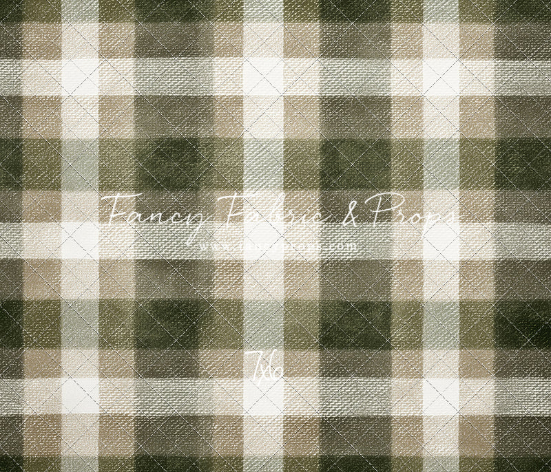 Frosted Pine Plaid - With Sweep Option