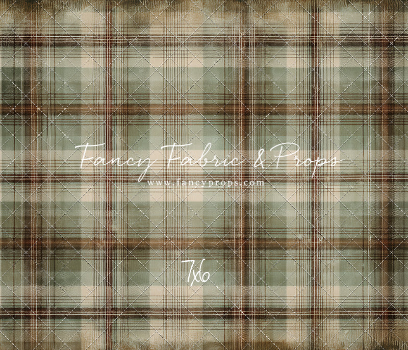 Frosted Plaid Spruce - With Sweep Option