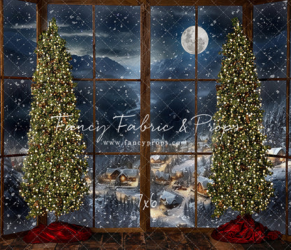 Frosted Village Bay Window