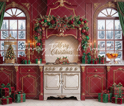Gilded Cranberry Kitchen - With Sweep Option