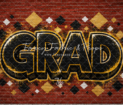 Gold & Black Grad - With Sweep Option