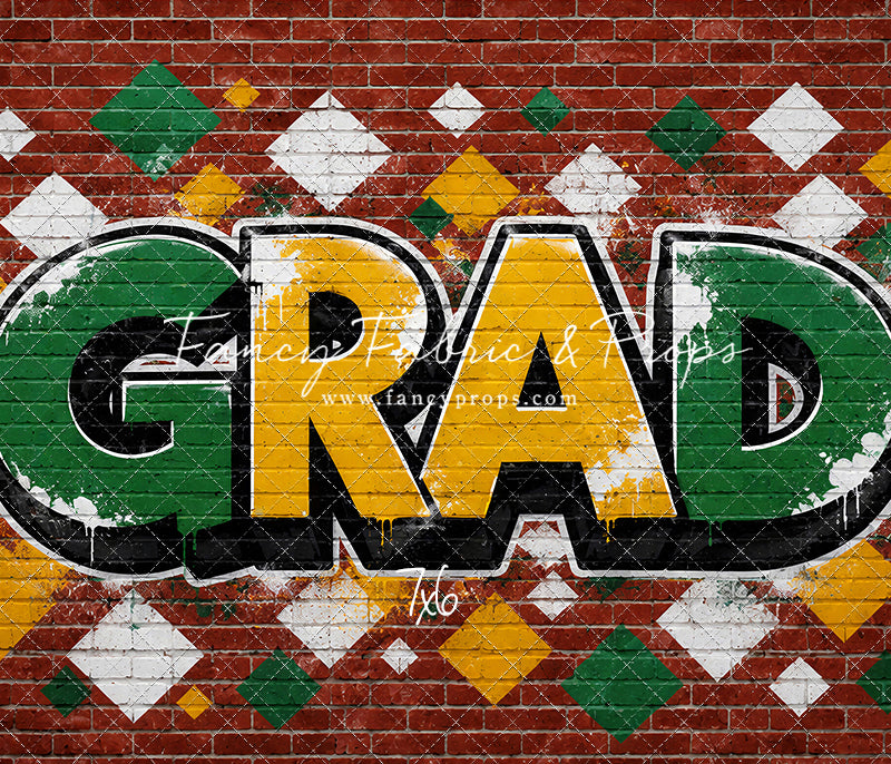 Gold & Green Grad - With Sweep Option