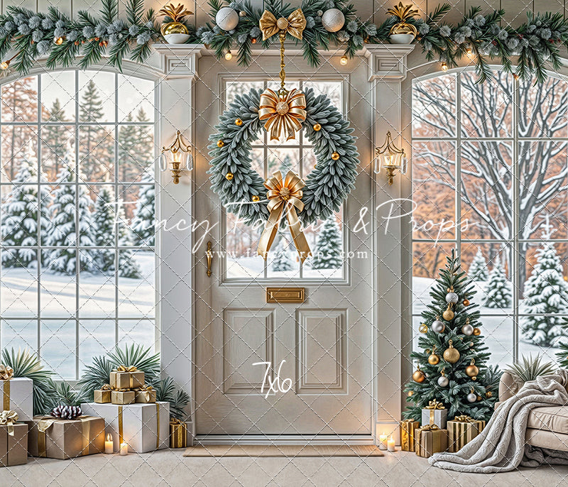 Golden Noel Entryway - with Sweep Option