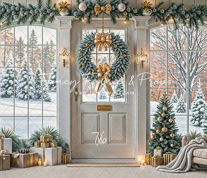 Golden Noel Entryway - with Sweep Option
