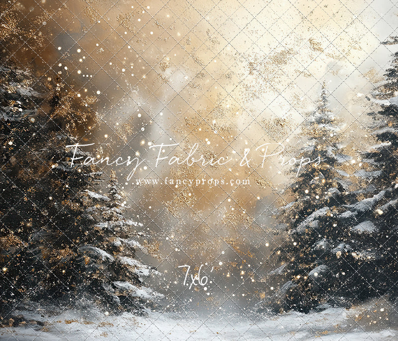 Golden Snowy Wonderland - With Sweep Option