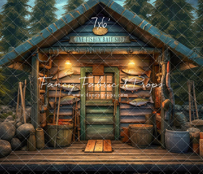 Gone Fishin Bait Shop- Dirt Floor Version - With Sweep Option