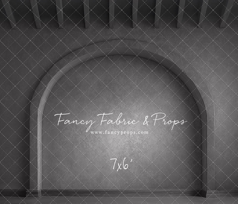 Gothic Gray Archway - Solid Floor - With Sweep Option