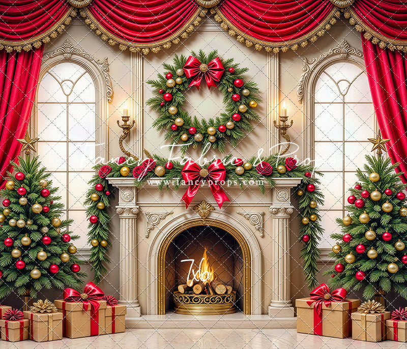 Grand Christmas Hearth - with Sweep Option