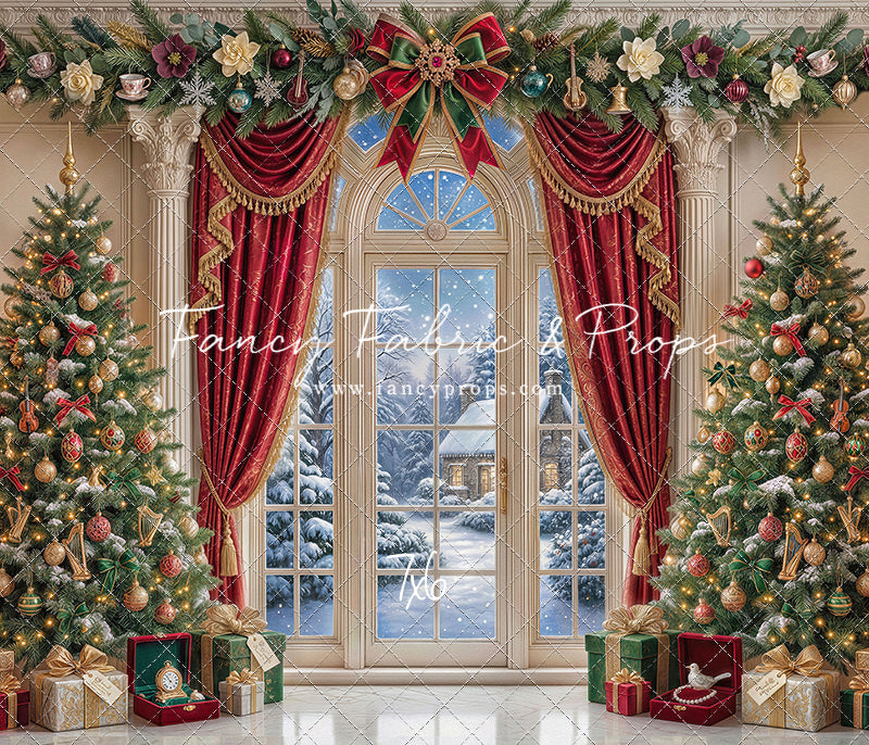 Holiday Window Elegance - with Sweep Option