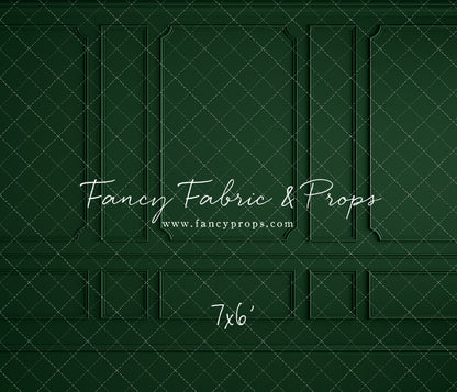 Holly Jolly Green Wainscoting Wall