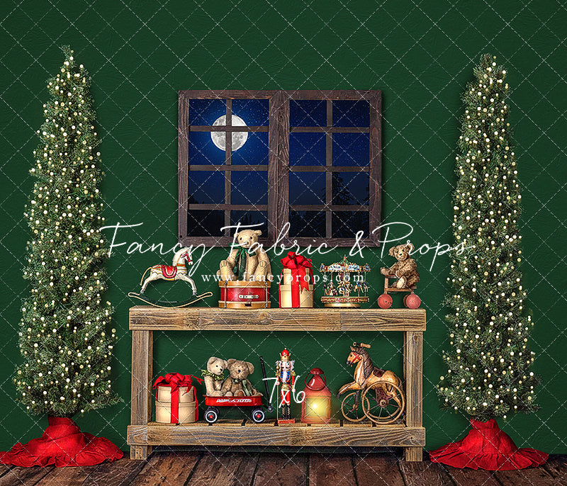 Holly Jolly Workshop Window