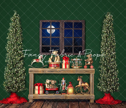 Holly Jolly Workshop Window