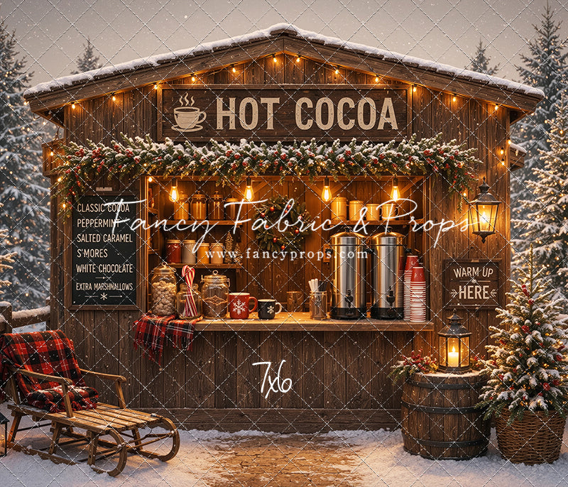 Hot Cocoa Holiday Hut - With Sweep Option
