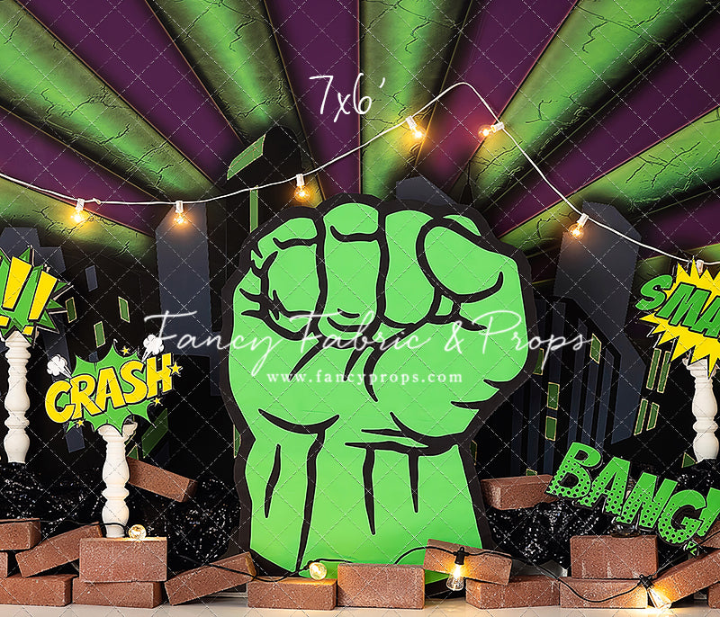 RTS Hulk Smash - 7x6' Wrinkle Free - Very Light Banding - 60% Off
