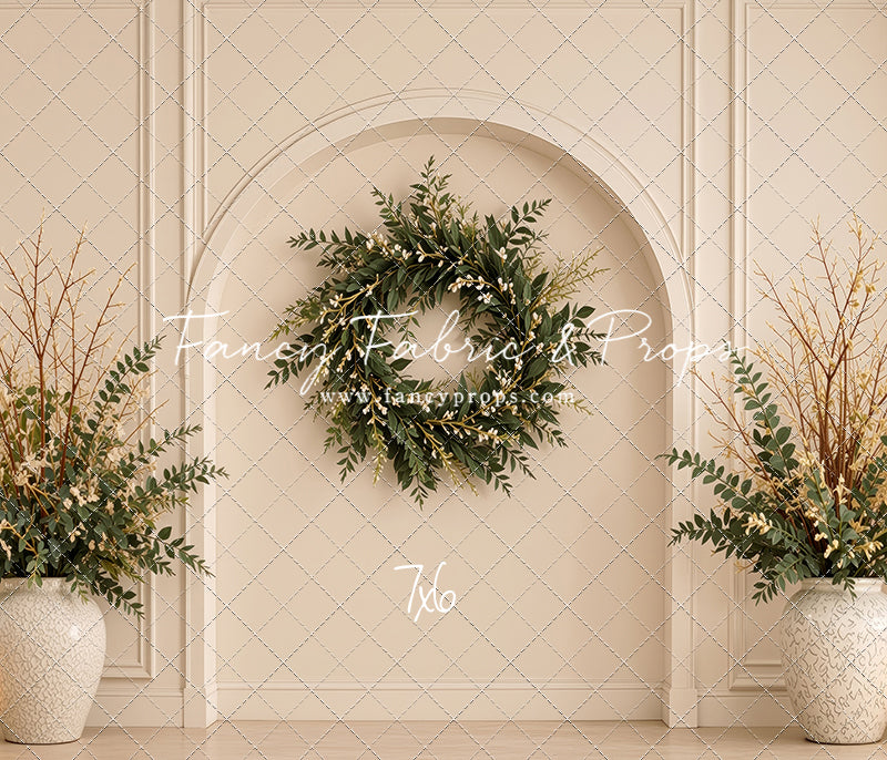 Ivory Evergreen Arch - With Sweep Option
